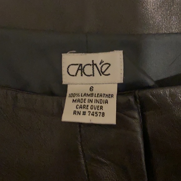 Cache Leather Pants - Picture 2 of 6